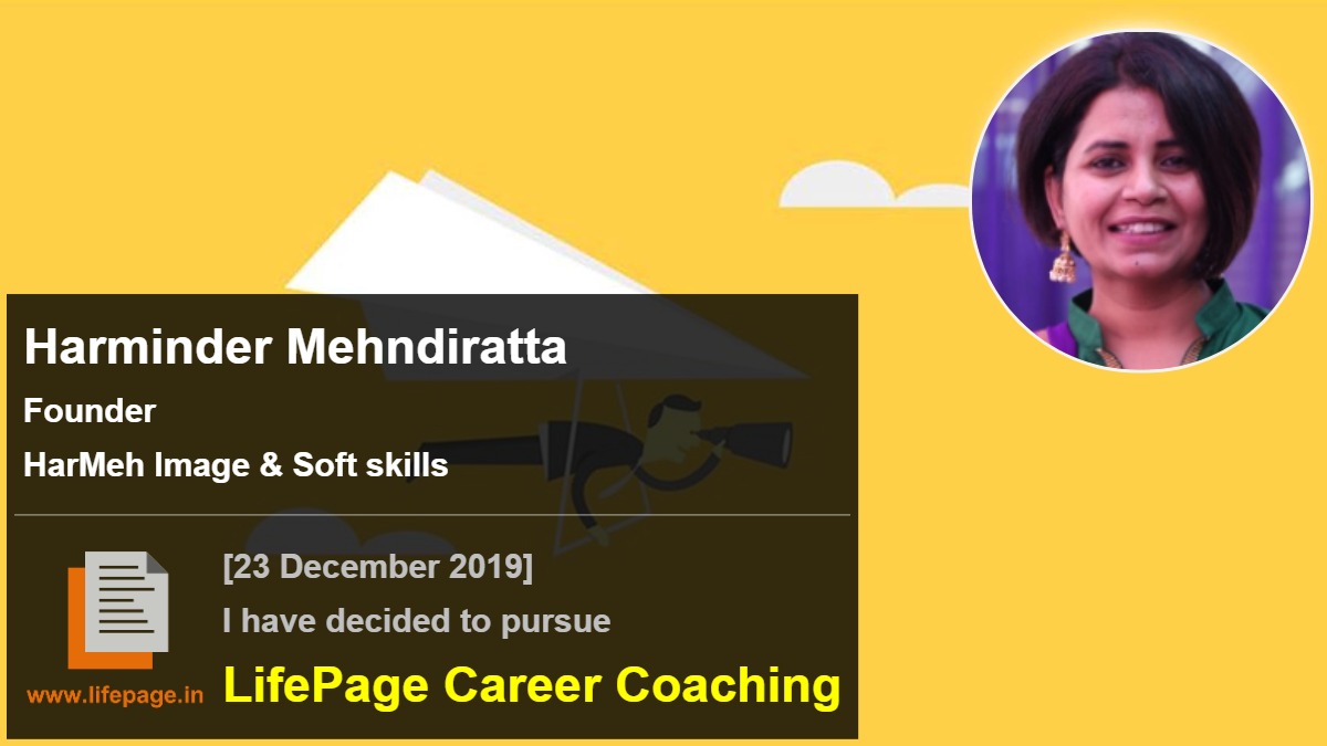 Harminder Mehndiratta | Working Professional Testimonial | LifePage Career Plan